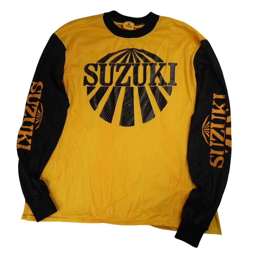 True Vintage 70s Viking Suzuki Motocross Dirt Bike Jersey